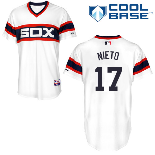Adrian Nieto #17 MLB Jersey-Chicago White Sox Men's Authentic Alternate Home Baseball Jersey